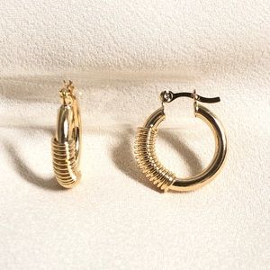 18k Gold Filled Small Hoop Earrings